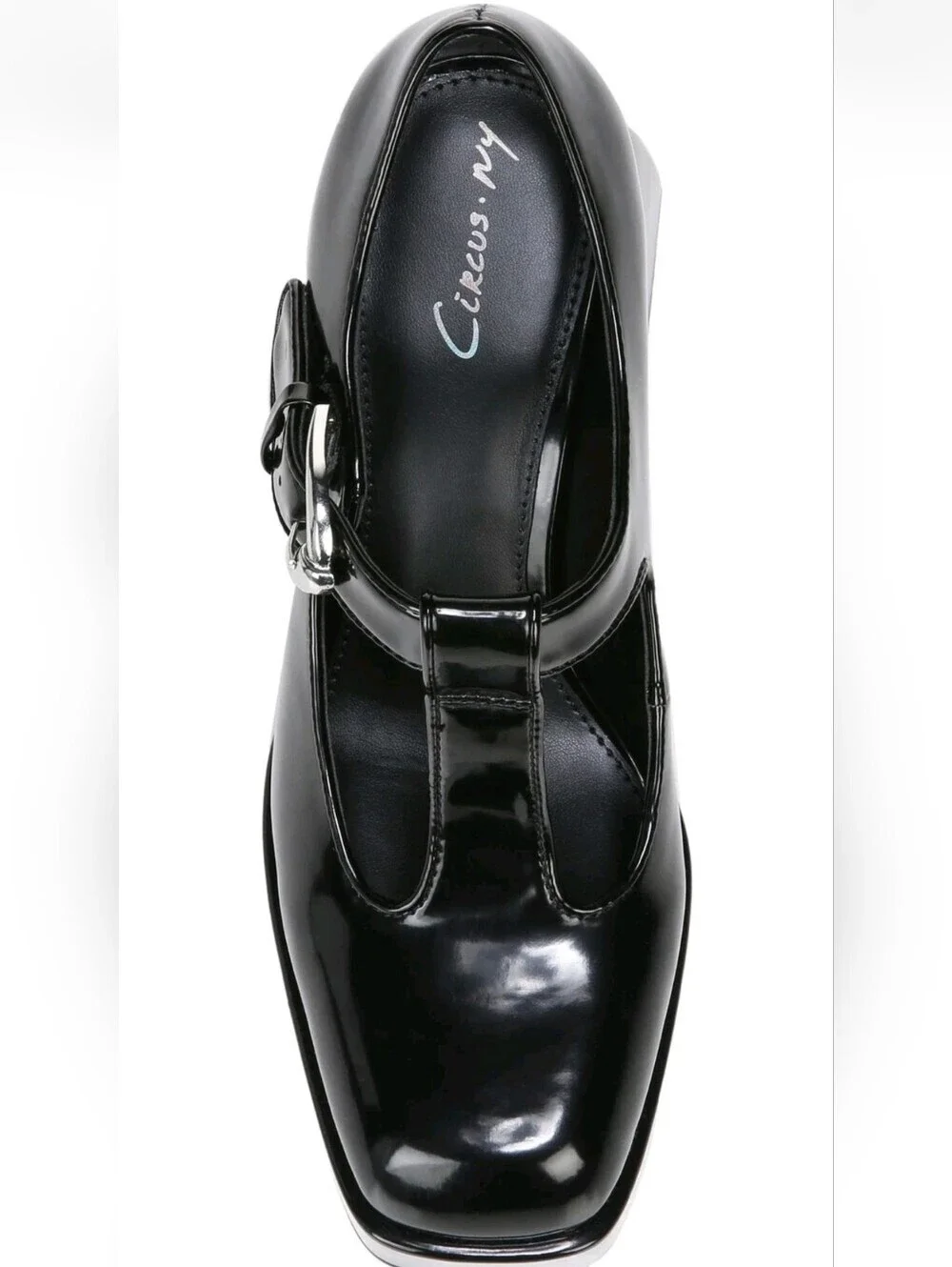 Circus Sam Edelman Kay Black Platform Mary Jane Heels Size 8.5 Chunky Block Pump
